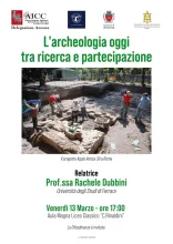 "L’archeologia oggi tra ricerca e partecipazione"