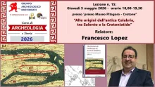 Lesson no. 15: “At the origins of ancient Calabria, between Salento and the Crotoniatide”