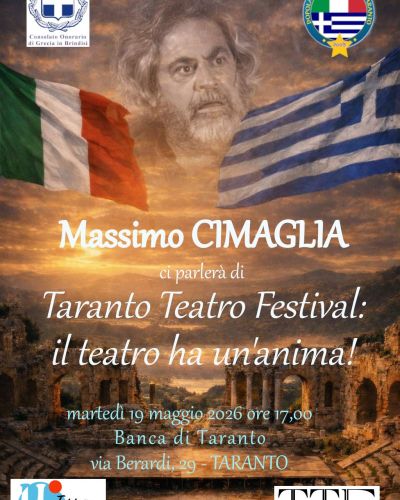 Massimo Cimaglia and his Taranto Theatre Festival